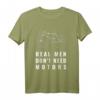Real Men Don't Need Motors Motiv Radsport Fahrrad Retro T-Shirt – Lustiges Radfahrer Motiv, perfektes Geschenk für Fahrradliebhaber zu Geburtstag & Weihnachten