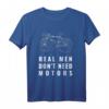 Real Men Don't Need Motors Motiv Radsport Fahrrad Retro T-Shirt – Lustiges Radfahrer Motiv, perfektes Geschenk für Fahrradliebhaber zu Geburtstag & Weihnachten