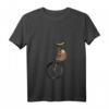 Damen Einrad Faultier T-Shirt mit V-Ausschnitt – Lustiges Radsport Motiv für Einradfahrerinnen, perfekt als Geschenk zu Weihnachten oder Geburtstag