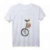 Damen Einrad Faultier T-Shirt mit V-Ausschnitt – Lustiges Radsport Motiv für Einradfahrerinnen, perfekt als Geschenk zu Weihnachten oder Geburtstag