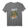 Bike 24/7 - Lustiges Fahrrad MTB T-Shirt für Radfahrer, Mountainbiker, E-Bike & Trail Fahrer – Perfektes Geschenk zu Weihnachten, Geburtstag, Muttertag & Vatertag