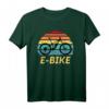 E-Bike Silhouette - Radfahrer E-Biker Pedelec E-Fahrrad T-Shirt als Geschenk zum Geburtstag oder Weihnachten für E-Bike Liebhaber