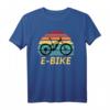 E-Bike Silhouette - Radfahrer E-Biker Pedelec E-Fahrrad T-Shirt als Geschenk zum Geburtstag oder Weihnachten für E-Bike Liebhaber