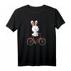 Niedlicher Hase auf Fahrrad - Hasenliebhaber T-Shirt für Radfahrer & Ostern, Witziges Kaninchen Fahrradbekleidung