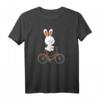 Niedlicher Hase auf Fahrrad - Hasenliebhaber T-Shirt für Radfahrer & Ostern, Witziges Kaninchen Fahrradbekleidung