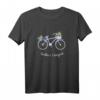 Martha's Vineyard Insel Floral Fahrrad T-Shirt – Perfekt für Strand- und Sommerurlaub, Fahrradfahrer und Insel-Liebhaber