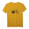 Fahrrad-Schallplatte für Radfahrer & Musiker Vinyl Musikfahrer T-Shirt – Lustiges Retro Geschenk für Fahrrad- und Vinyl-Fans zu Geburtstag & Weihnachten