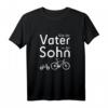 „Wie der Vater so der Sohn“ Fahrrad und Laufrad T-Shirt – Perfektes Geschenk für Radfahrer-Väter & Kinder