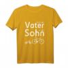 „Wie der Vater so der Sohn“ Fahrrad und Laufrad T-Shirt – Perfektes Geschenk für Radfahrer-Väter & Kinder
