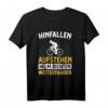 Lustiges Radfahrer Spruch T-Shirt - Aufstehen Helm richten Fahrrad Motiv für Mountainbike und Rennrad Liebhaber