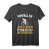 Lustiges Radfahrer Spruch T-Shirt - Aufstehen Helm richten Fahrrad Motiv für Mountainbike und Rennrad Liebhaber
