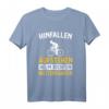 Lustiges Radfahrer Spruch T-Shirt - Aufstehen Helm richten Fahrrad Motiv für Mountainbike und Rennrad Liebhaber