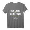 Ich Liebe Meine Frau Wenn Sie Mich Rad Fahren Lässt Fahrrad T-Shirt – Lustiges Geschenk für Radfahrer & Partner, Perfekt für Geburtstage & Weihnachten