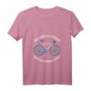Lustiges Damen Fahrrad T-Shirt mit V-Ausschnitt – Perfekt für Radfahrerinnen, Radsportlerinnen & Fahrradfans