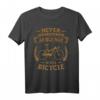 Never Underestimate An Old Man With A Bicycle Fahrrad T-Shirt – Lustiges Vintage Radfahrer-Shirt für Männer und Fahrradliebhaber