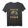 Kondition statt Strom - Lustiges Fahrrad T-Shirt für Radfahrer, Mountainbike, Rennrad & mehr, ideales Geschenk für Sportbegeisterte