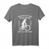 Radfahrerin Spruch Warum Ich Ohne Akku Fahre - Fahrrad T-Shirt für Damen und Mountainbiker, Perfekt für Radtouren ohne E-Bike