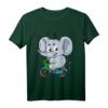 Kinder Elefant auf Fahrrad T-Shirt - Lustiges Cartoon Comic Geschenk für Jungen und Mädchen