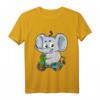 Kinder Elefant auf Fahrrad T-Shirt - Lustiges Cartoon Comic Geschenk für Jungen und Mädchen