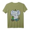 Kinder Elefant auf Fahrrad T-Shirt - Lustiges Cartoon Comic Geschenk für Jungen und Mädchen