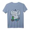 Kinder Elefant auf Fahrrad T-Shirt - Lustiges Cartoon Comic Geschenk für Jungen und Mädchen