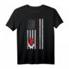 Falkner T-Shirt: USA Football Red Bird – Sportliches T-Shirt mit Falkenmotiv für Football- und Naturfans