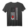 Falkner T-Shirt: USA Football Red Bird – Sportliches T-Shirt mit Falkenmotiv für Football- und Naturfans