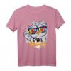 Eulen Uhu Owl Cartoon T-Shirt für Tierfans - Vintage Design, lustiges Eulen Motiv, perfekt für Nachtaktive und Comic-Liebhaber