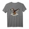 Falke mit Vintage Banner - Falkner T-Shirt für Greifvogel-Liebhaber und Falknerei-Fans, ideales Geschenk für Vogelliebhaber