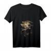 Damen Japanischer Falke Greifvogel Jagdvogel Falknerei Kunst T-Shirt mit V-Ausschnitt – Perfektes Geschenk für Falken- und Japankunstfans