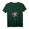 Damen Japanischer Falke Greifvogel Jagdvogel Falknerei Kunst T-Shirt mit V-Ausschnitt – Perfektes Geschenk für Falken- und Japankunstfans