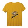 Damen Japanischer Falke Greifvogel Jagdvogel Falknerei Kunst T-Shirt mit V-Ausschnitt – Perfektes Geschenk für Falken- und Japankunstfans
