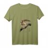 Damen Japanischer Falke Greifvogel Jagdvogel Falknerei Kunst T-Shirt mit V-Ausschnitt – Perfektes Geschenk für Falken- und Japankunstfans