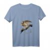 Damen Japanischer Falke Greifvogel Jagdvogel Falknerei Kunst T-Shirt mit V-Ausschnitt – Perfektes Geschenk für Falken- und Japankunstfans