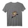 Damen Japanischer Falke Greifvogel Jagdvogel Falknerei Kunst T-Shirt mit V-Ausschnitt – Perfektes Geschenk für Falken- und Japankunstfans
