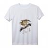 Damen Japanischer Falke Greifvogel Jagdvogel Falknerei Kunst T-Shirt mit V-Ausschnitt – Perfektes Geschenk für Falken- und Japankunstfans