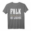 Lustiges Vorname Falk T-Shirt - Personalisiertes Geschenk für Männer, Jungen & Kinder mit Name Falk