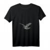 Damen Falken Motiv T-Shirt mit V-Ausschnitt – Leichtes, klassisch geschnittenes Tiermotive-Shirt mit Schnabel und Krallen