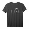 Fallschirmspringen Herzschlag T-Shirt - Perfektes Geschenk für Extremsportler, Skydiver & Fluglehrer mit EKG Puls Design
