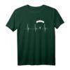 Fallschirmspringen Herzschlag T-Shirt - Perfektes Geschenk für Extremsportler, Skydiver & Fluglehrer mit EKG Puls Design
