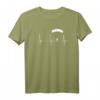 Fallschirmspringen Herzschlag T-Shirt - Perfektes Geschenk für Extremsportler, Skydiver & Fluglehrer mit EKG Puls Design