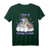 Funny I SUCK AT FANTASY FOOTBALL T-Shirt – League Loser Shirt mit Regenbogen, Einhorn & Herzen für den letzten Platz bei Draft & Sundays