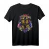 HapMonkey Harry Potter Hogwarts Multi-Colored Floral Crest T-Shirt – Offiziell lizenzierte Fantasy Kleidung für Fans