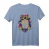HapMonkey Harry Potter Hogwarts Multi-Colored Floral Crest T-Shirt – Offiziell lizenzierte Fantasy Kleidung für Fans