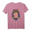 HapMonkey Harry Potter Hogwarts Multi-Colored Floral Crest T-Shirt – Offiziell lizenzierte Fantasy Kleidung für Fans