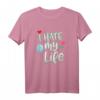 Funny I Hate My Life Verlierer Punishment T-Shirt - Buntes, humorvolles T-Shirt für letzte Plätze bei Sport, Wetten & Freunden