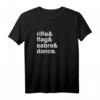 Tanzen & Marschband Farbschutz T-Shirt mit Gewehr, Flagge & Sabre – Perfektes Geschenk für Tänzer & Color Guard Fans