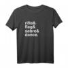 Tanzen & Marschband Farbschutz T-Shirt mit Gewehr, Flagge & Sabre – Perfektes Geschenk für Tänzer & Color Guard Fans