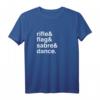 Tanzen & Marschband Farbschutz T-Shirt mit Gewehr, Flagge & Sabre – Perfektes Geschenk für Tänzer & Color Guard Fans