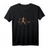 Fechtsport Geschenkidee für Fechter - Herzschlag EKG Fechten T-Shirt für Sportler, Kampfsportfans & Mittelalter Enthusiasten